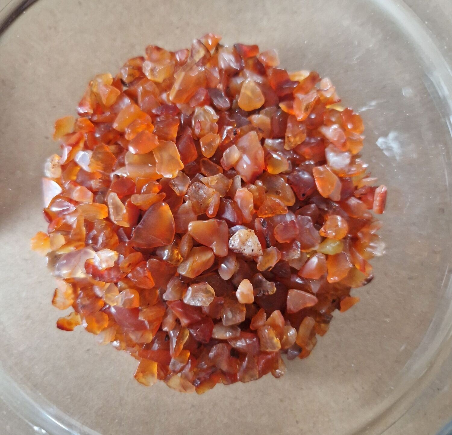 Karneol Chips - 100 gr - 3 bis 10 mm