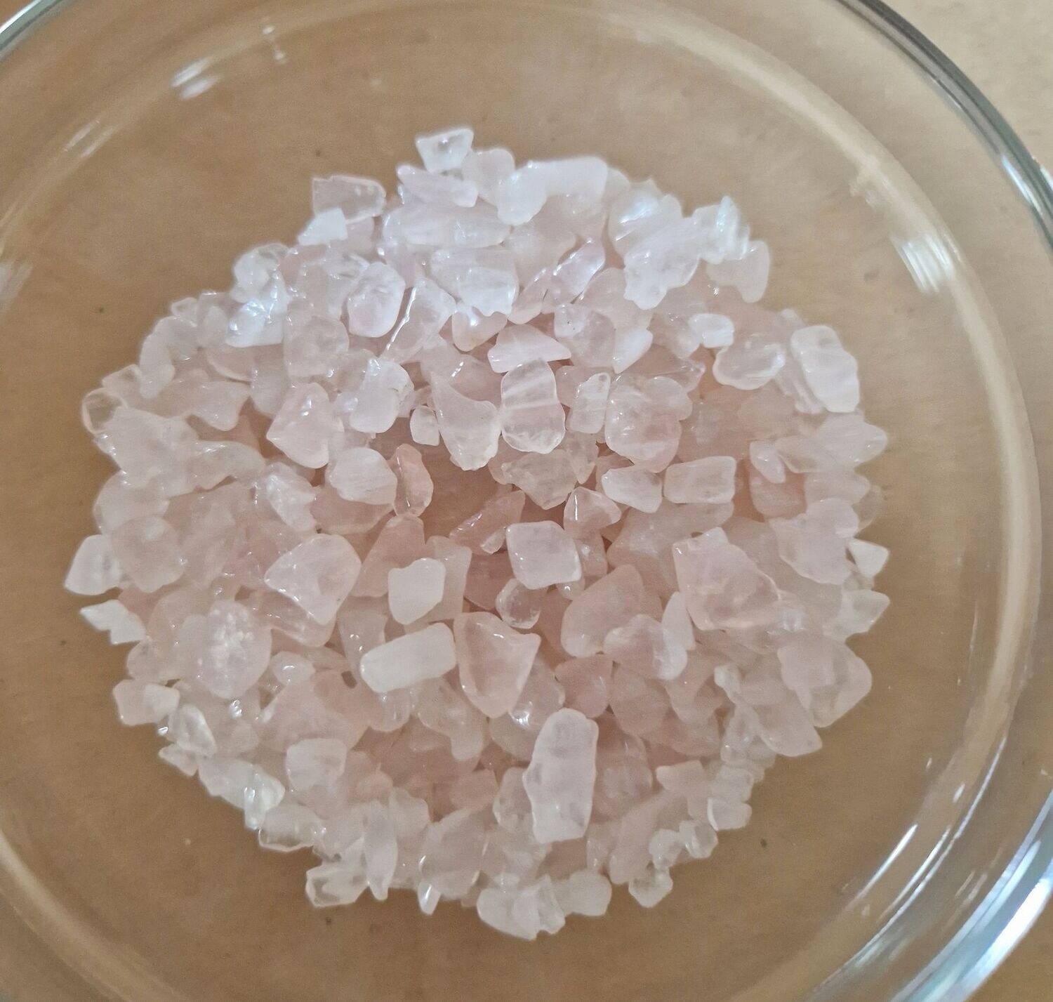 Rosenquarz Chips - 1000 gr - 3 bis 10 mm