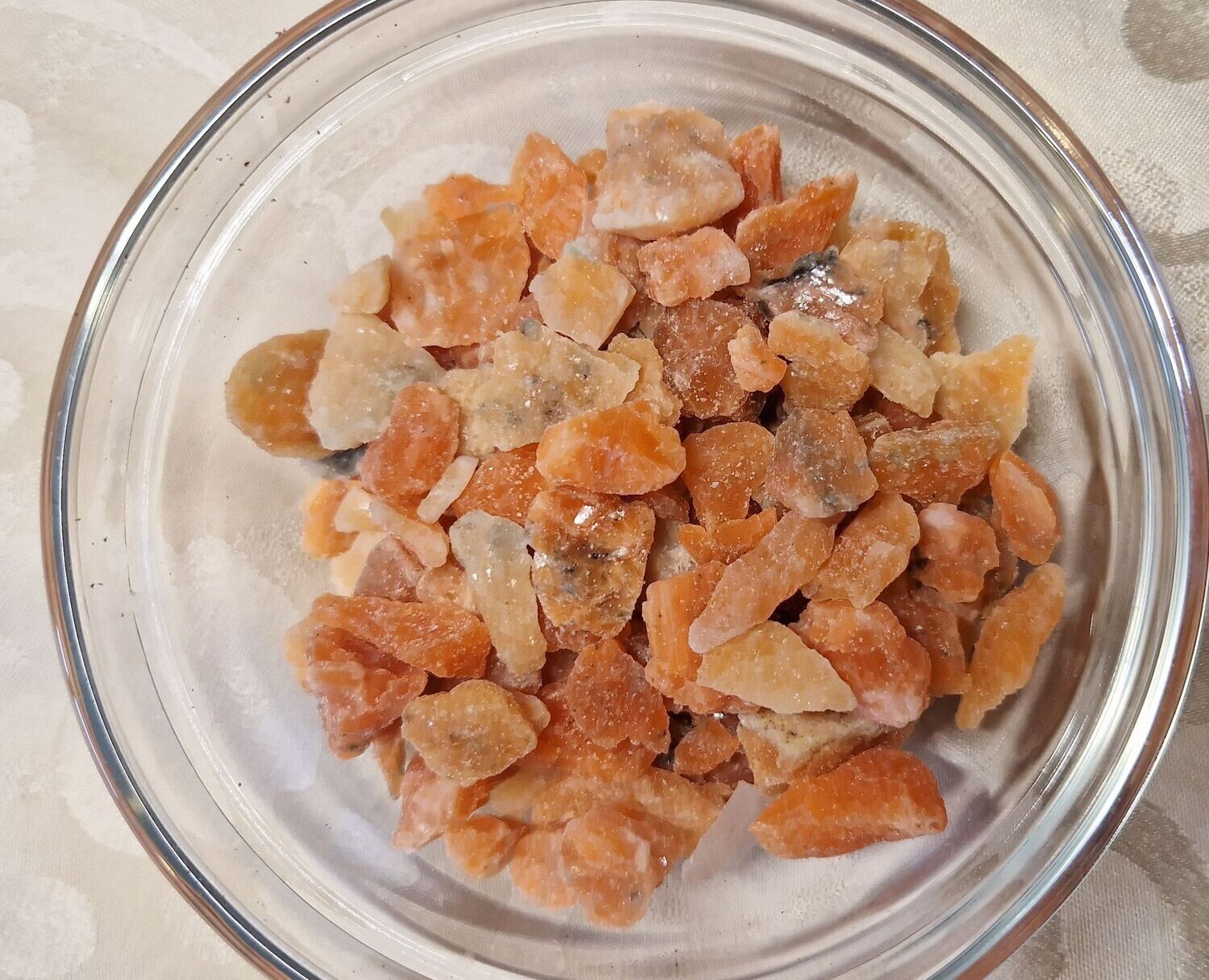 Calcit orange Chips - 250 gr - 5 bis 15 mm
