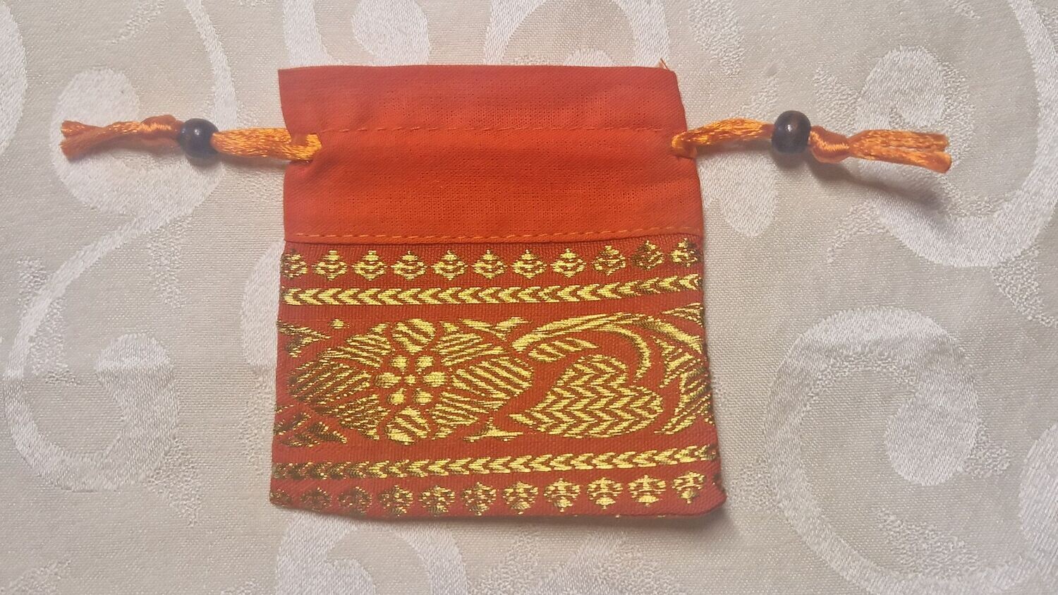 Brokattasche - Pendeltasche - orange