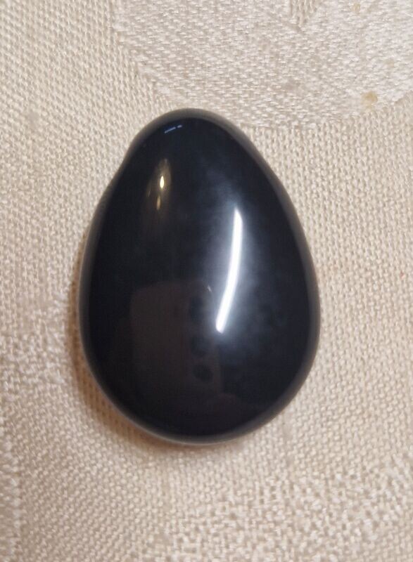 Obsidian - 2,5 mm gebohrt