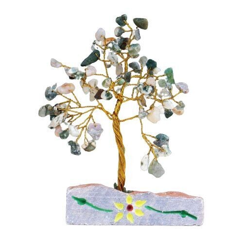 ​Indischer Edelsteinbaum - 80 Steine Baumachat