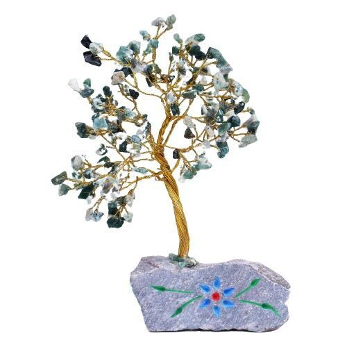 ​Indischer Edelsteinbaum - 160 Steine Baumachat