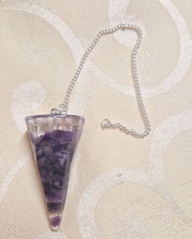 ​Orgonit Pendel - indischer Amethyst
