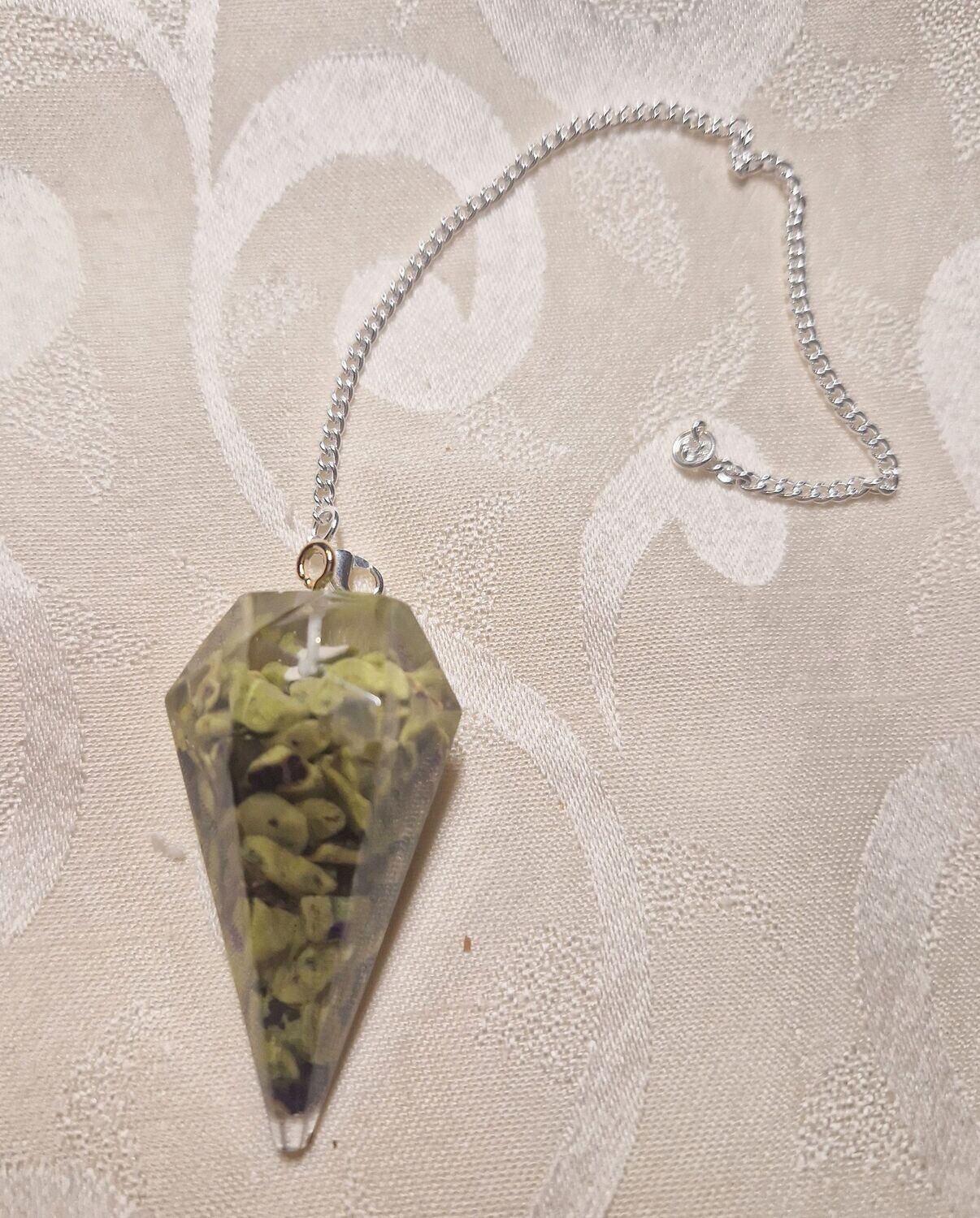 ​​​Orgonit Pendel - Stichtit mit Serpentin