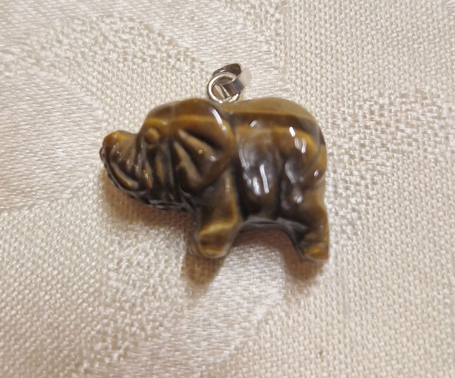 Anhänger - Elefant - Tigerauge