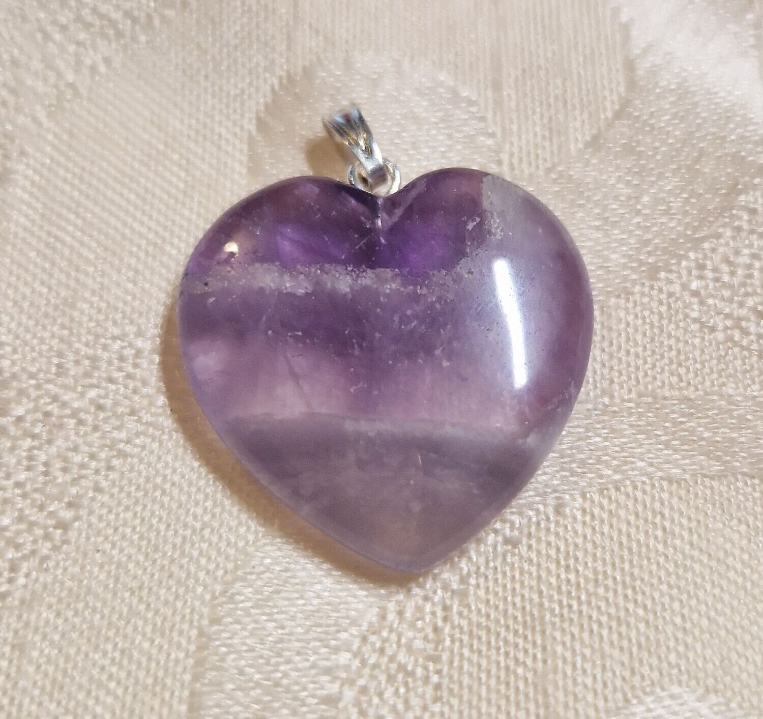 ​Herz-Anhänger - Amethyst - 25 mm