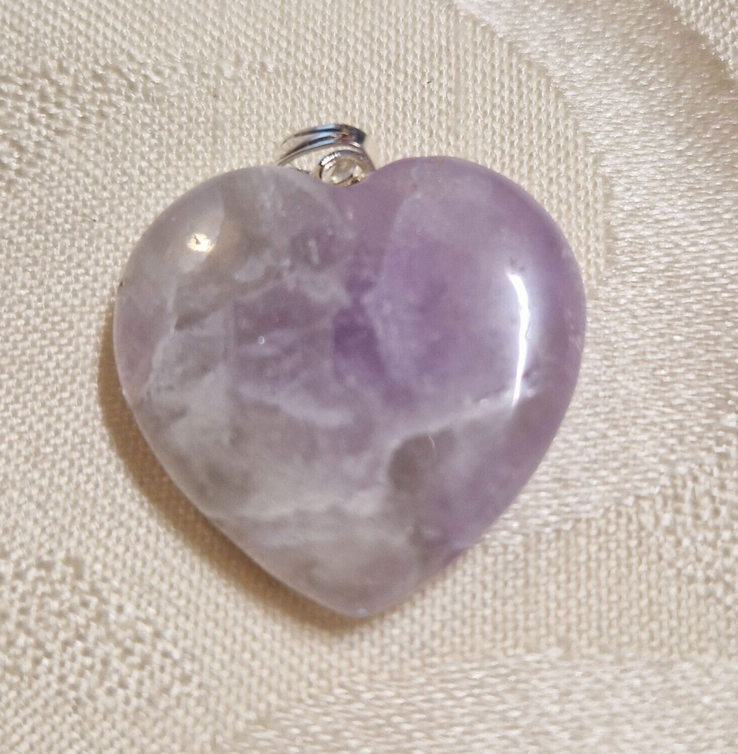 ​Herz-Anhänger - Amethyst - 25 mm