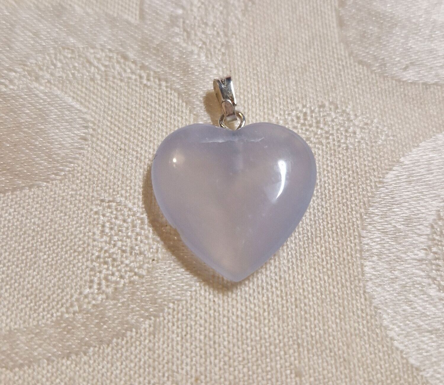 Herz-Anhänger - Chalcedon - 20 mm