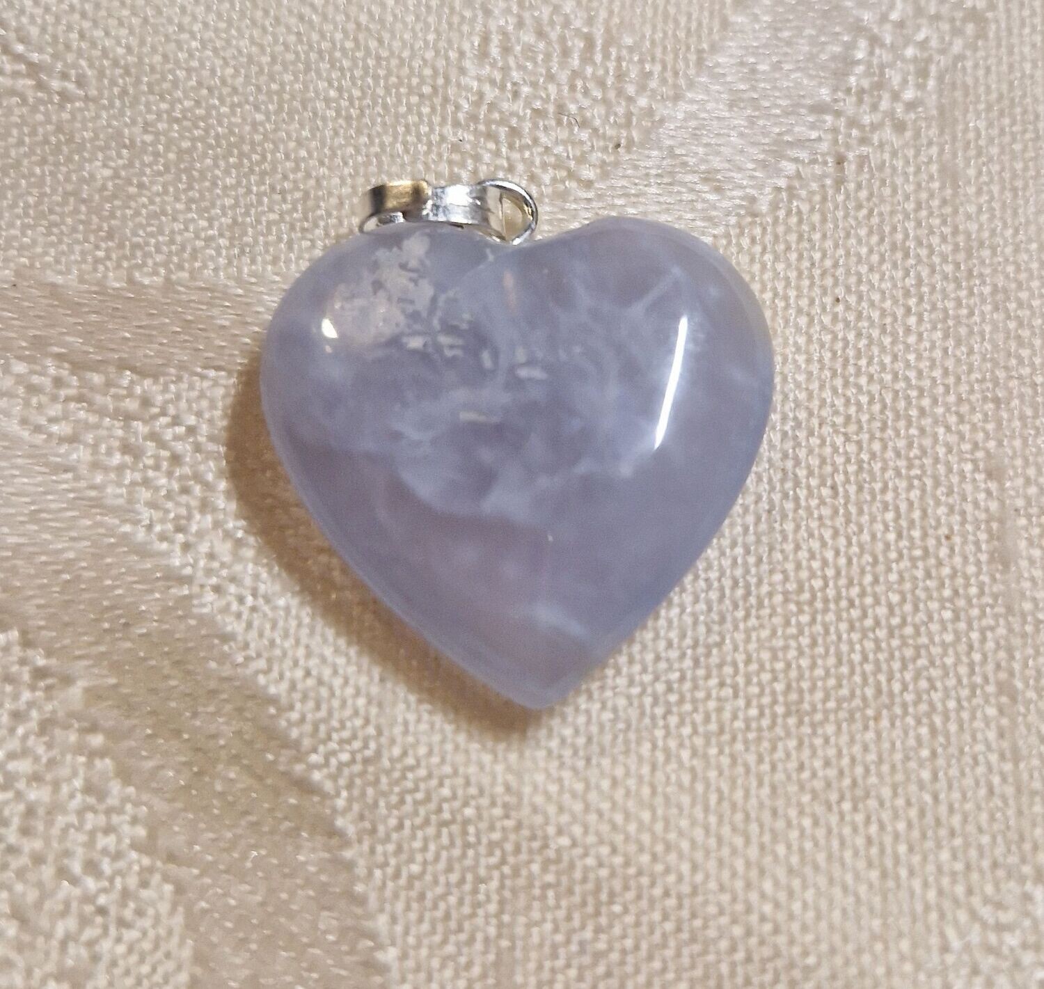 Herz-Anhänger - Chalcedon - 20 mm