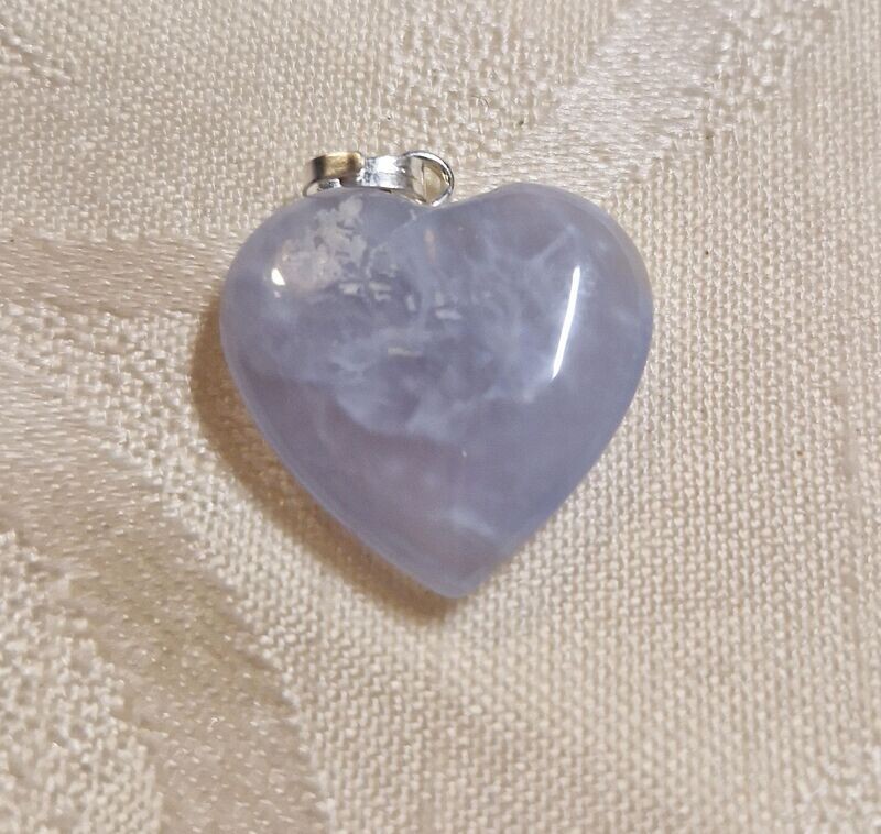 Herz-Anhänger - Chalcedon - 20 mm