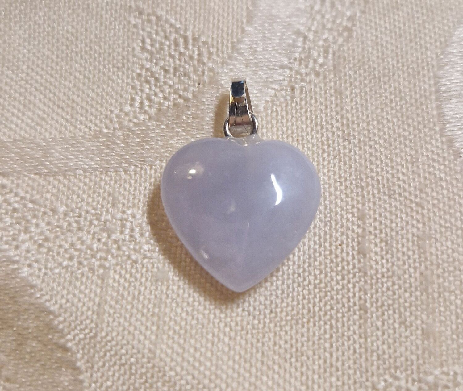 Herz-Anhänger - Chalcedon - 15 mm