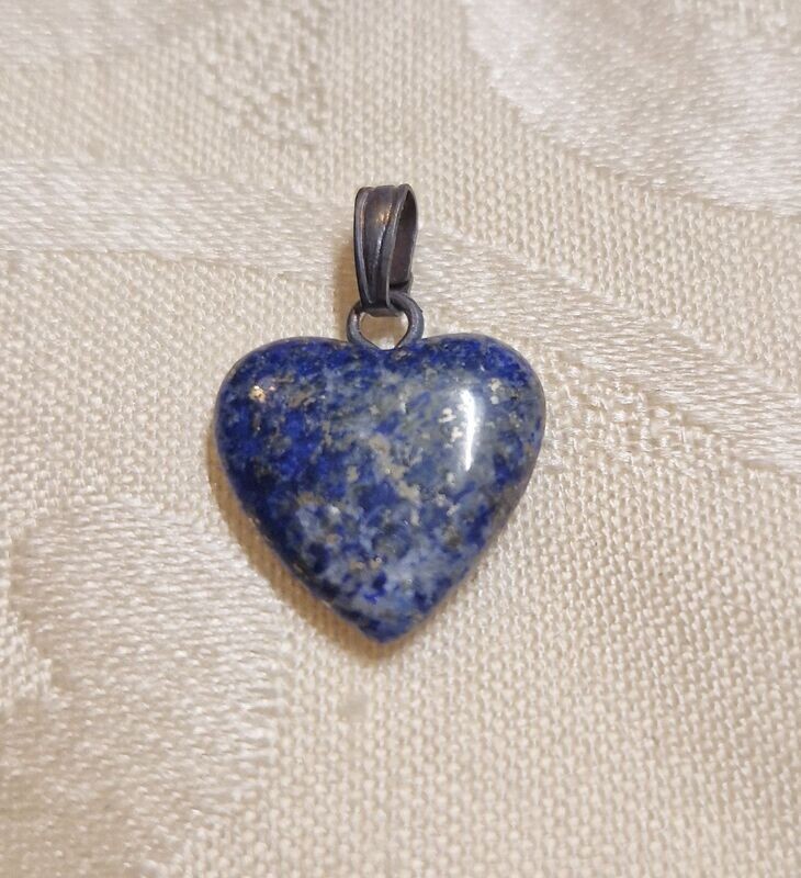 ​Herz-Anhänger - Lapislazuli - 15 mm