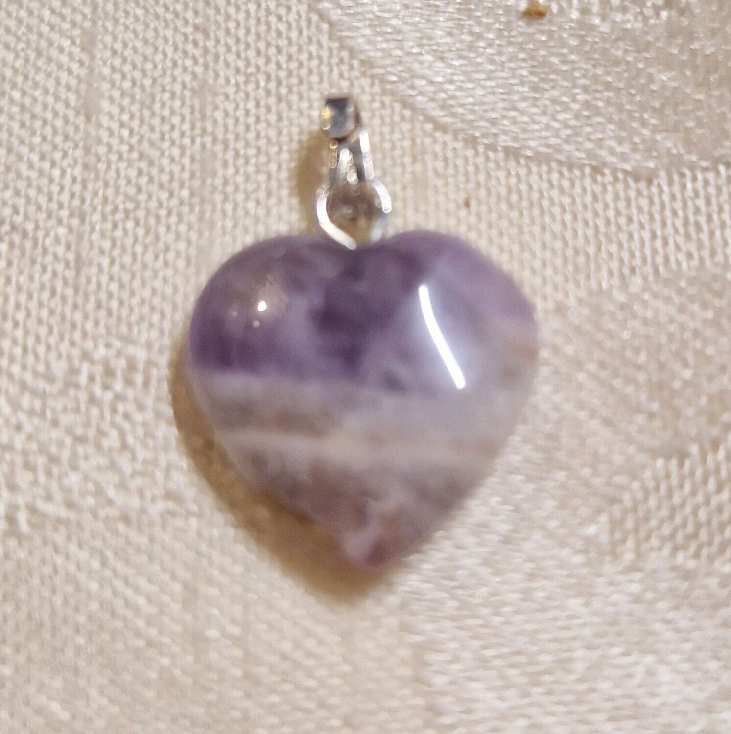 ​Herz-Anhänger - Amethyst - 15 mm