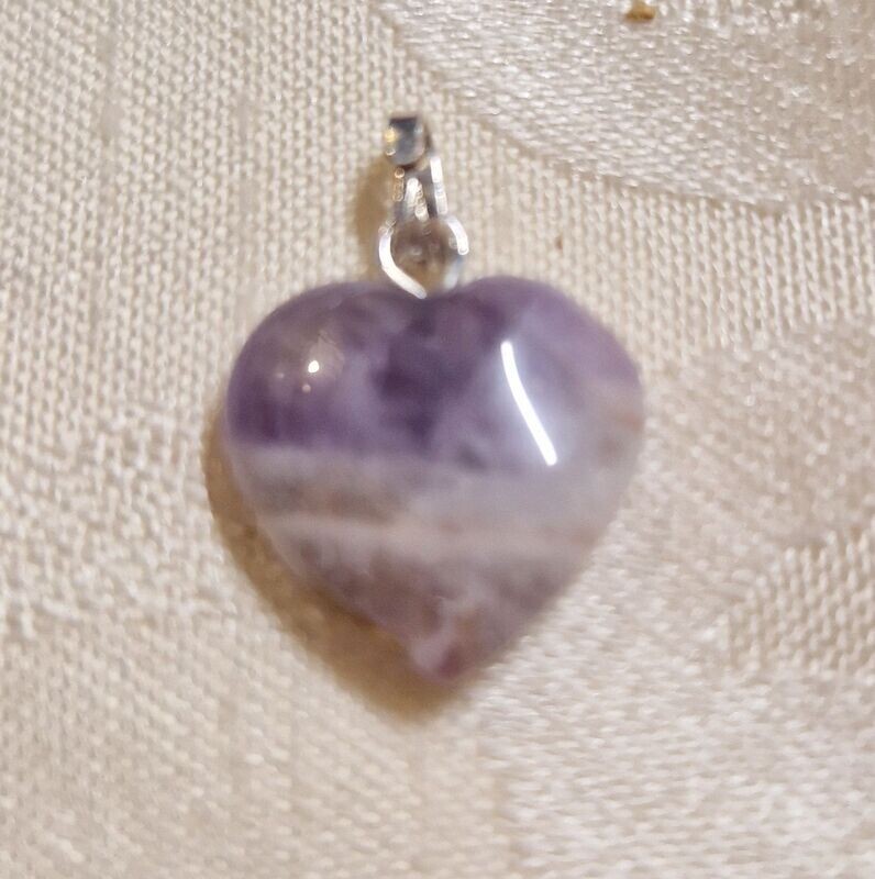​Herz-Anhänger - Amethyst - 15 mm