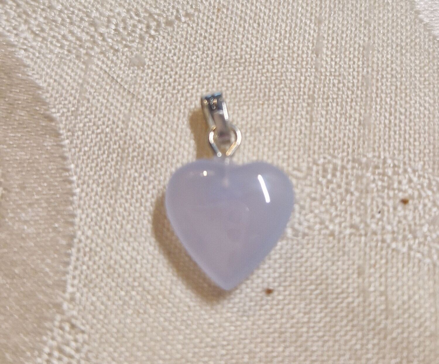 Herz-Anhänger - Chalcedon - 12 mm