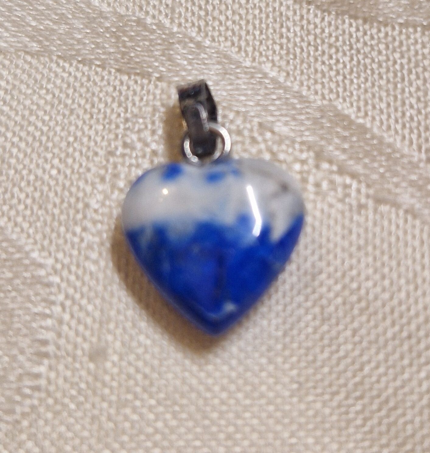 Herz-Anhänger - Lapislazuli - 12 mm