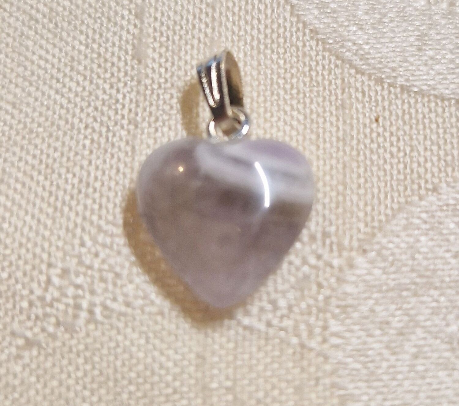​Herz-Anhänger - Amethyst - 12 mm