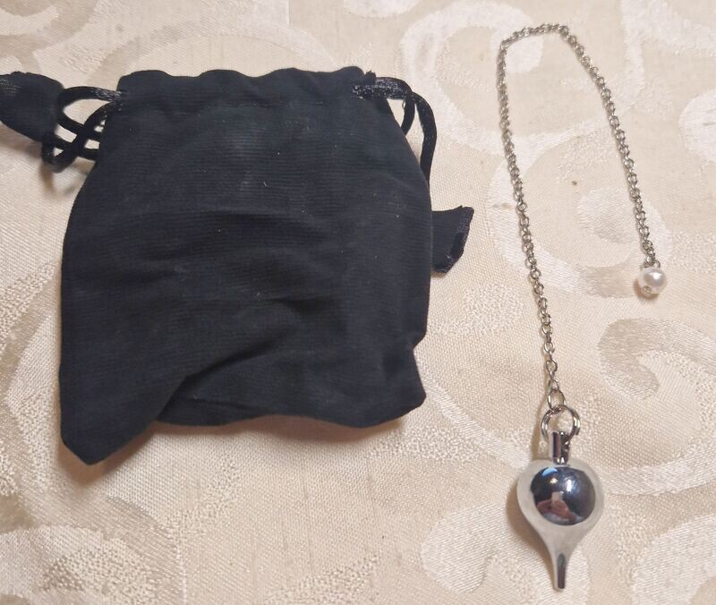 Pendel - Messing verchromt - mit Tasche