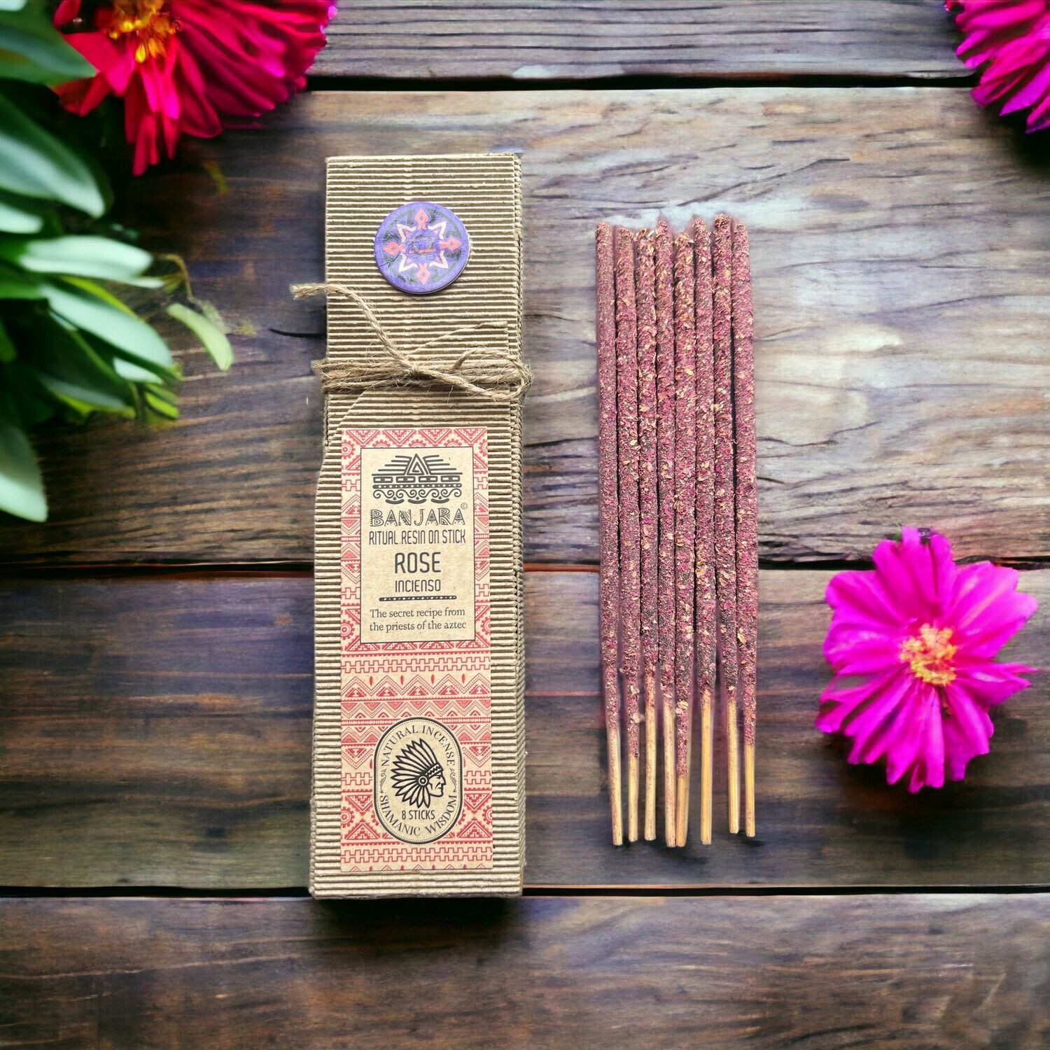 ​Banjara - Ritual-Harz Stäbe - Rose