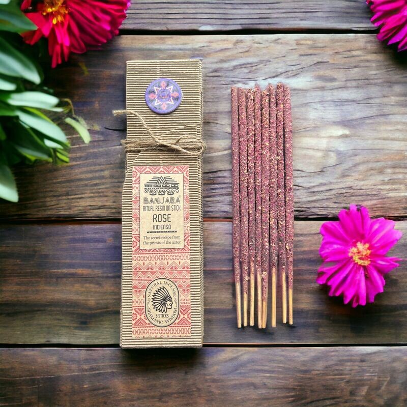 ​Banjara - Ritual-Harz Stäbe - Rose