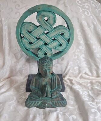 Buddha Feng Shui Set - Knoten - Grün