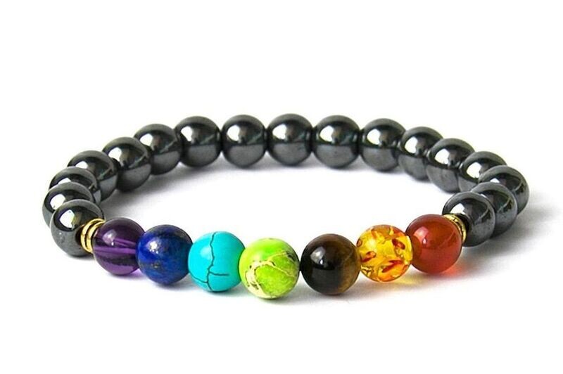 ​Hämatit Edelsteinarmband/Chakra Armband