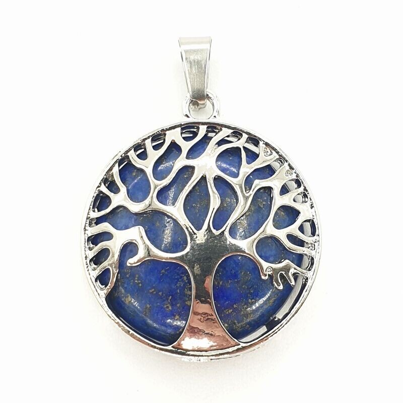 Lapislazuli Baum des Lebens Edelsteinanhänger