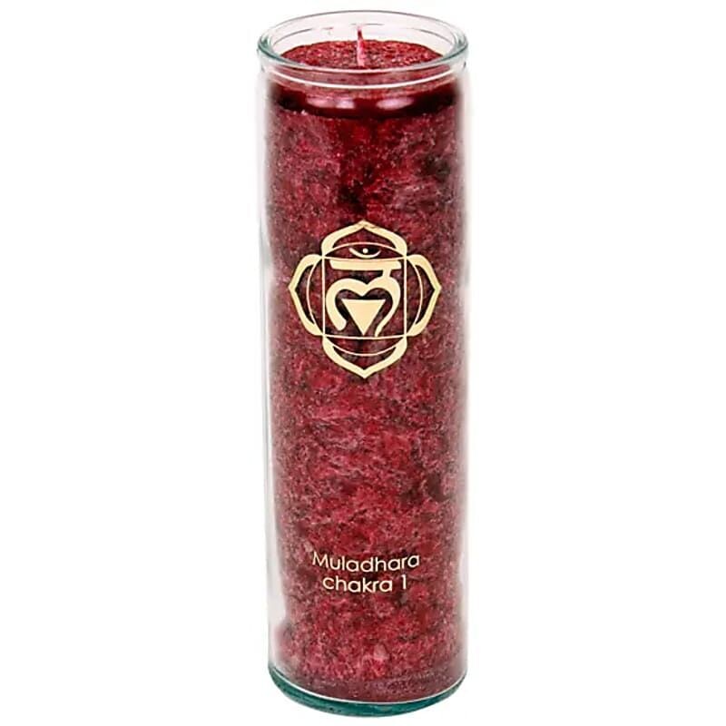 ​Duftkerze Stearin 1. Chakra - Muladhara - Wurzelchakra - Überleben - Kraft