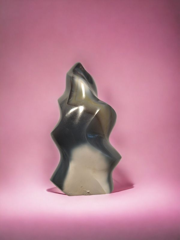 Freiform Flower Achat - Flamme