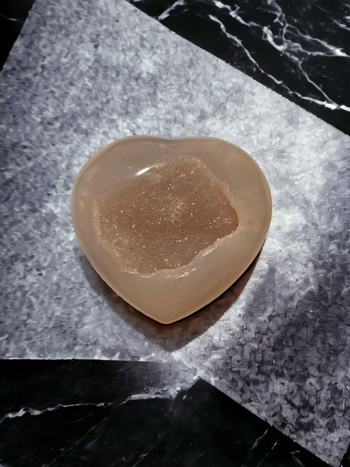 ​Geoden Achat - Herz - 5 cm