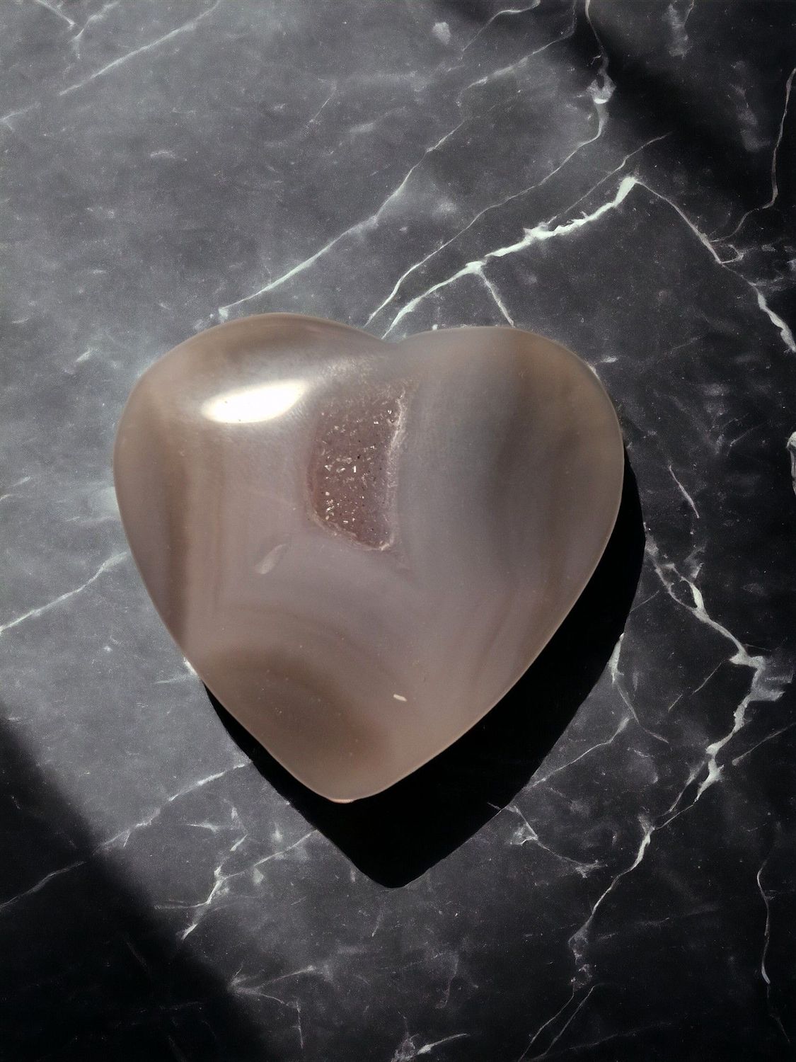 ​Geoden Achat - Herz - 5 cm