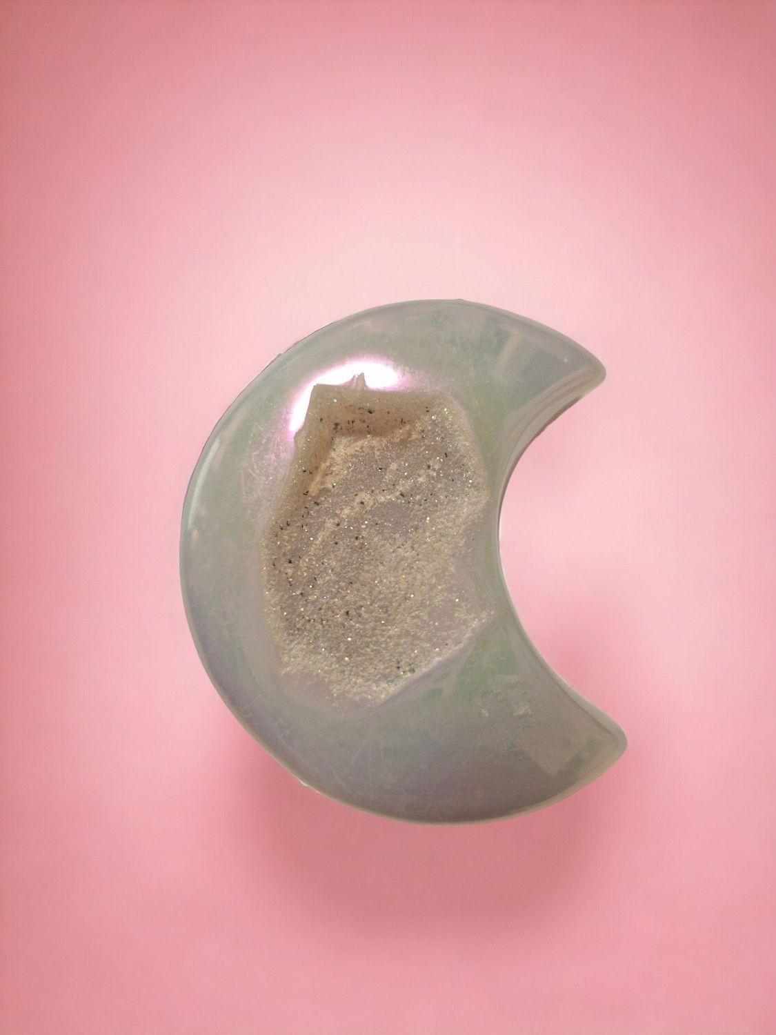 ​​Geoden Achat - Mond - 6 cm
