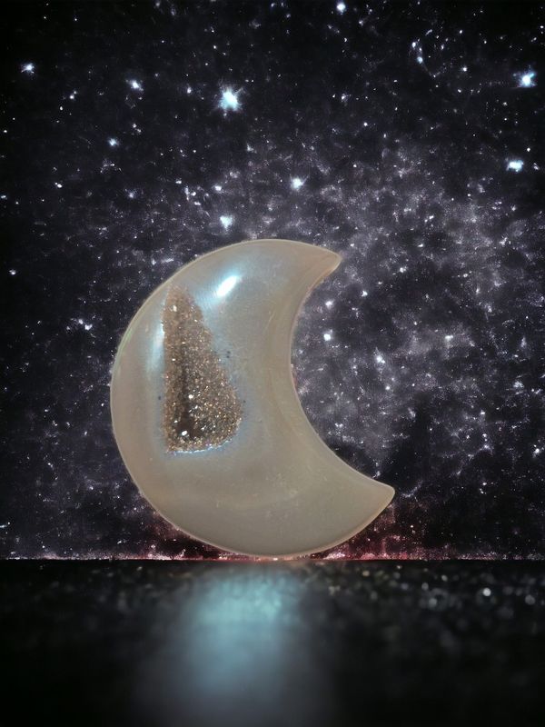 Geoden Achat - Mond - 5 cm
