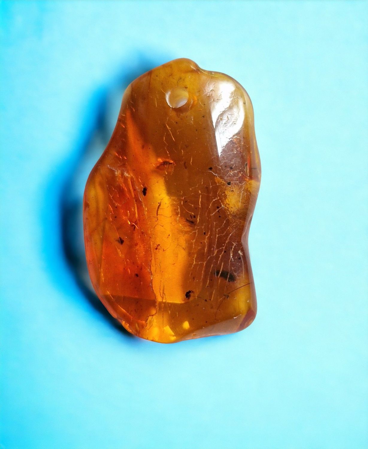 Bernstein - 2,5 mm gebohrt