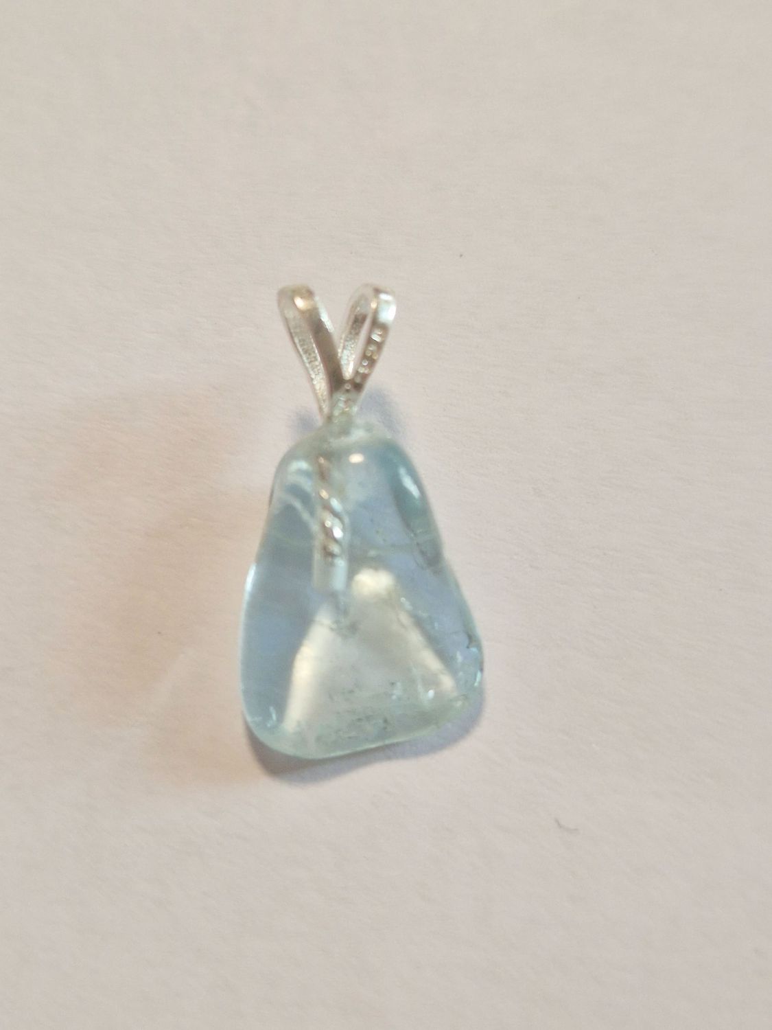 ​Aquamarin mit Silberöse 925