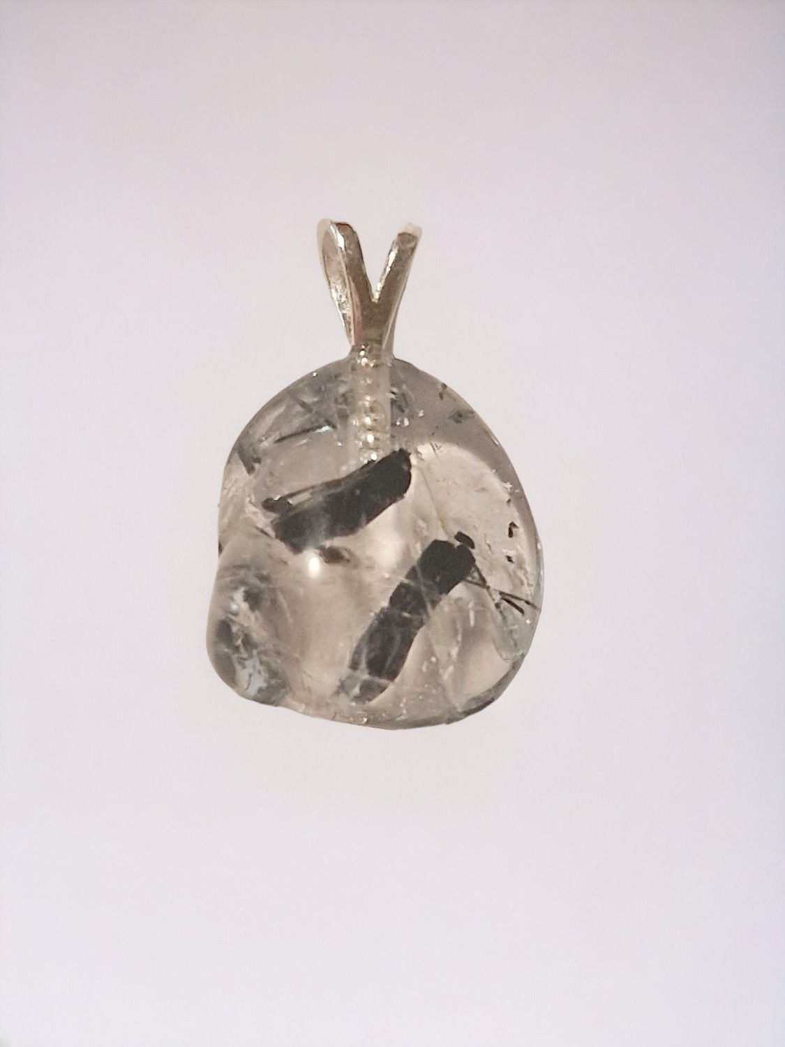 ​​​Turmalinquarz mit Silberöse 925