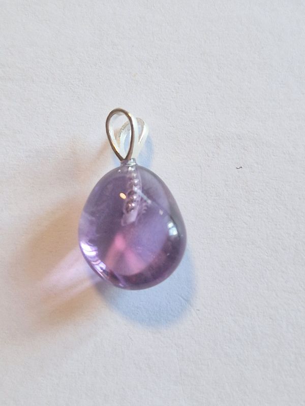 ​Amethyst mit Silberöse 925