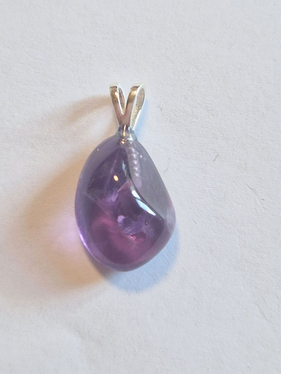 ​Amethyst mit Silberöse 925