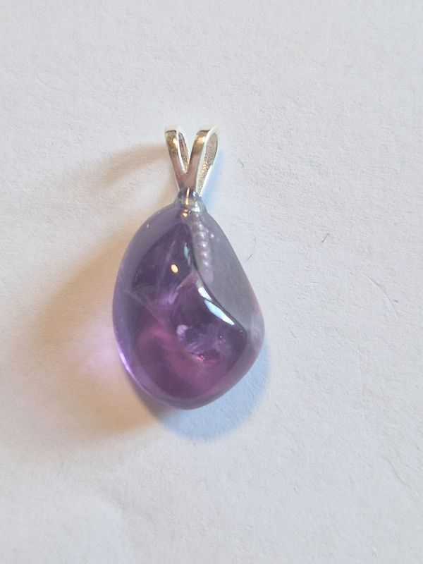 ​Amethyst mit Silberöse 925