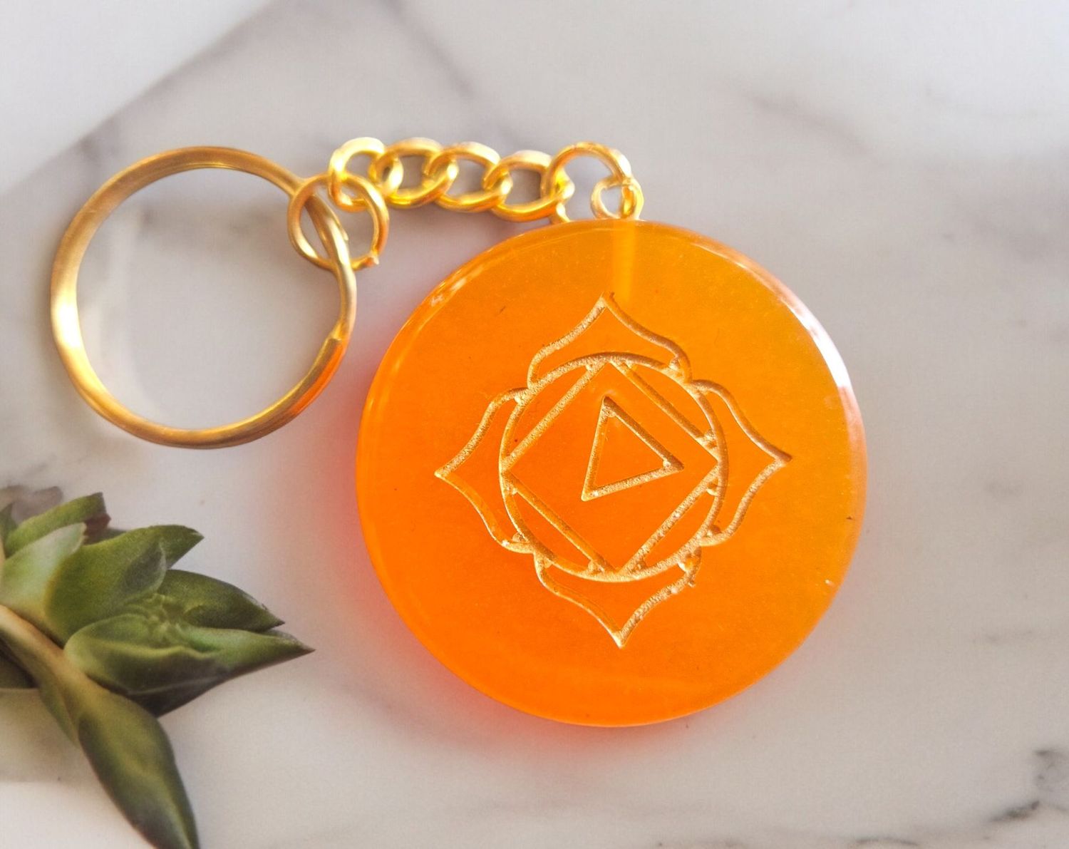 ​Schlüsselanhänger - 2. Chakra - Swadhisthana - Kreuzchakra ​- Sakralchakra
