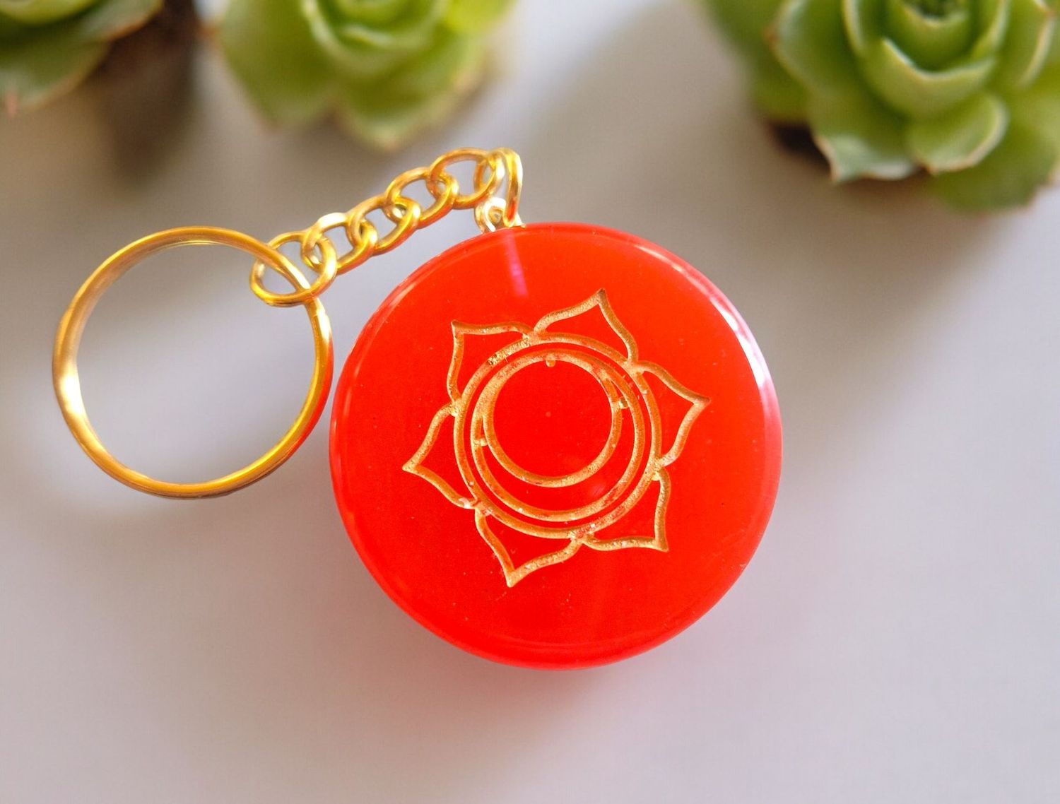 Schlüsselanhänger - 1. Chakra - Muladhara - Wurzelchakra