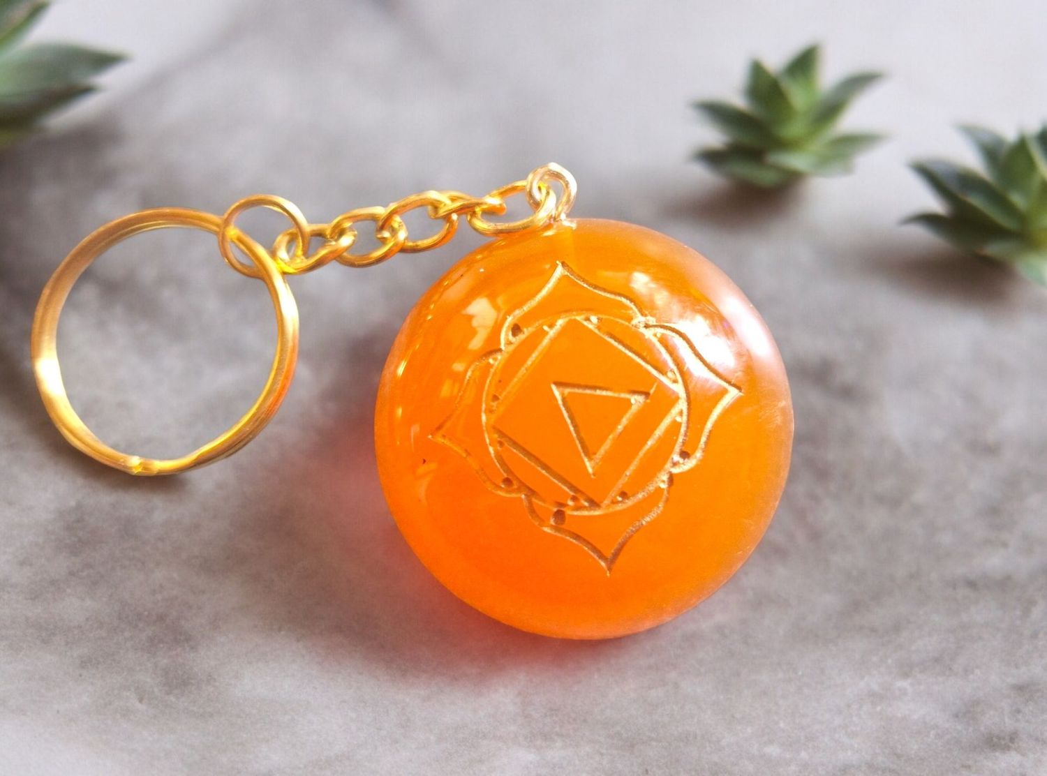 ​Schlüsselanhänger - 2. Chakra - Swadhisthana - Kreuzchakra - Sakralchakra