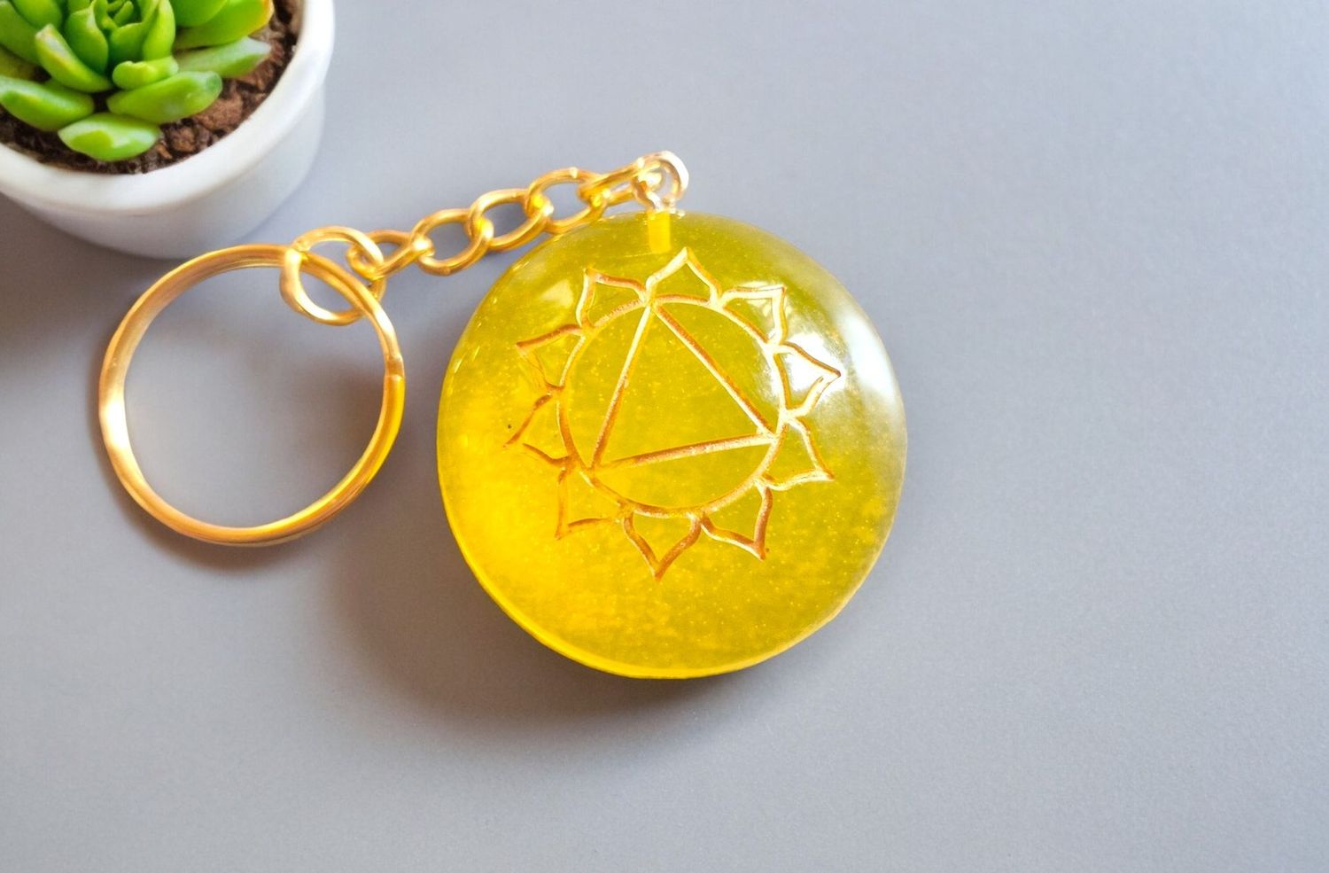 ​Schlüsselanhänger - 3. Chakra - Manipura - Solarplexus-Chakra