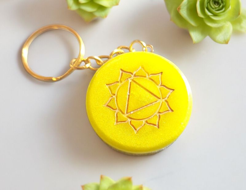 ​Schlüsselanhänger - 3. Chakra - Manipura - Solarplexus-Chakra