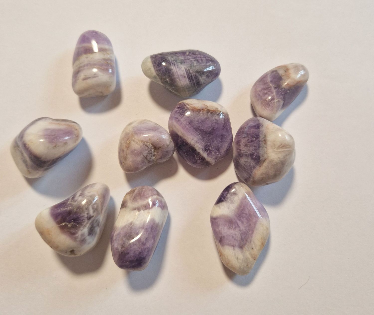 ​Trommelstein Chevron Amethyst 2,5-4,5 cm