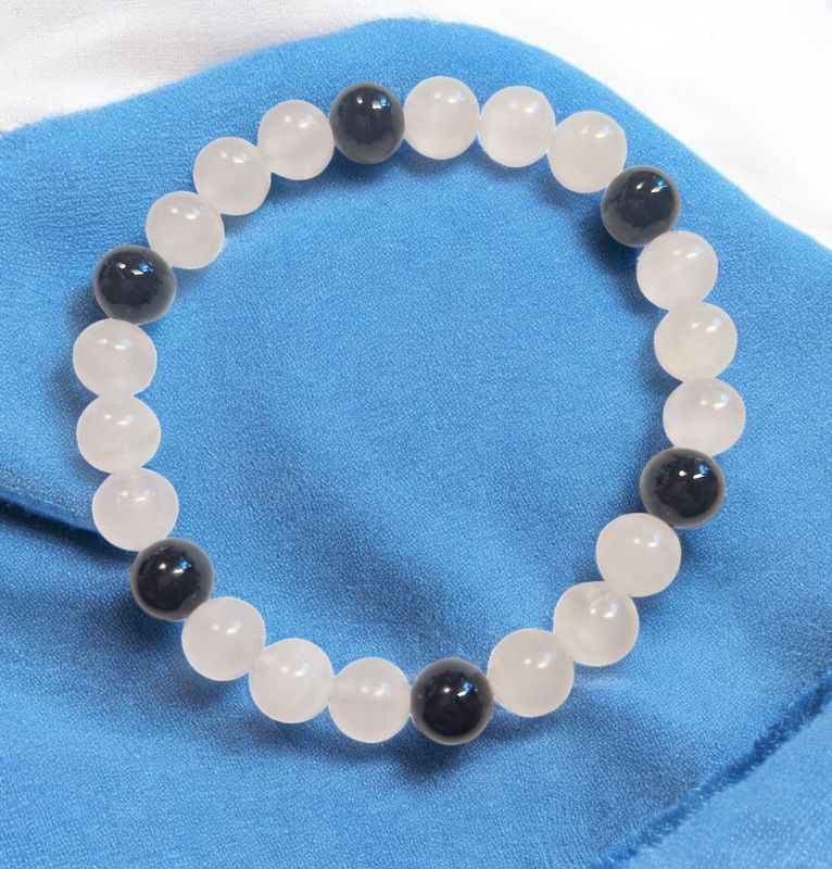 ​Armband - Onyx & Manganocalcit - A & AA Qualität - 8 mm