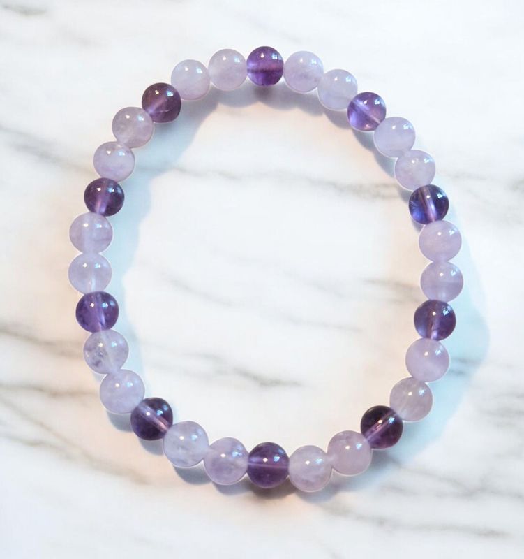 ​​​Armband - Amethyst & Amethyst Lavendel - AA Qualität