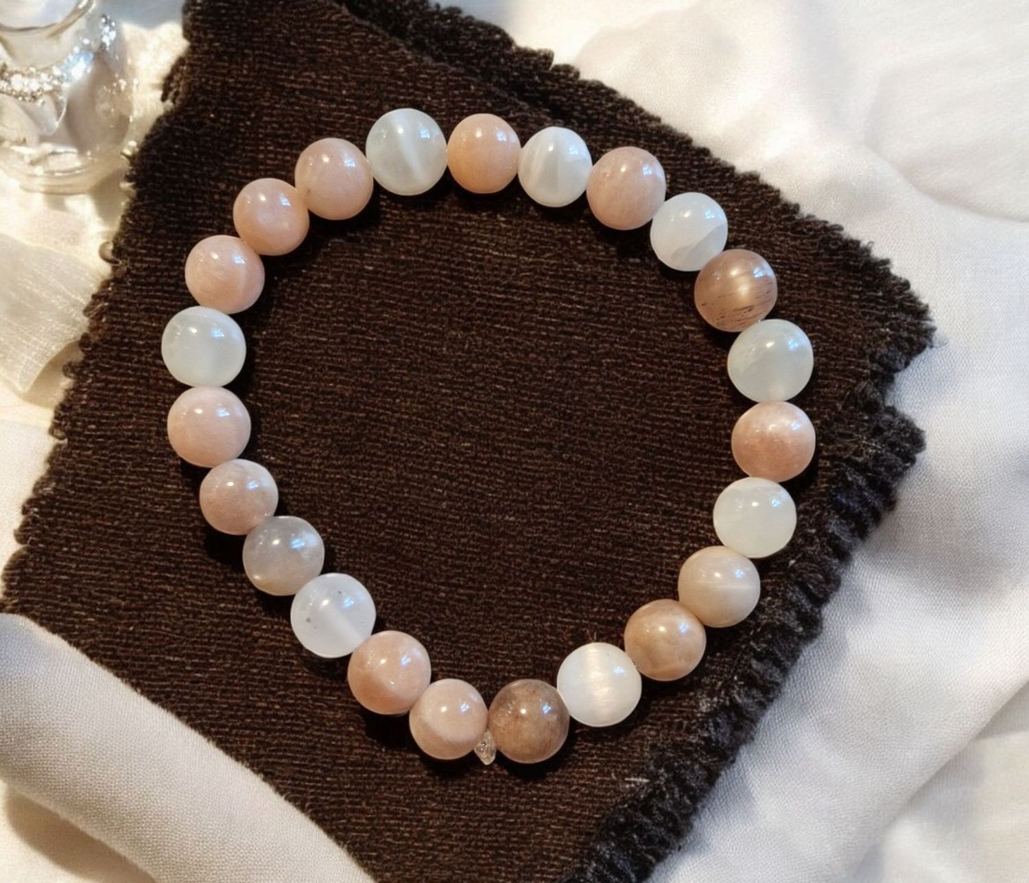 Armband - Mondstein Multicolor - AA Qualität - 8 mm