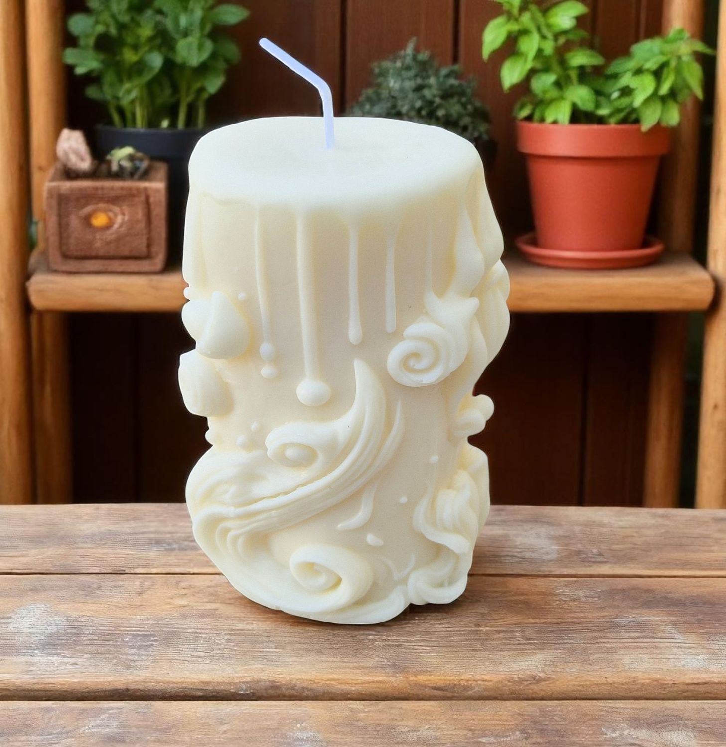 Standkerze aus Sojawachs Standkerze aus Sojawachs